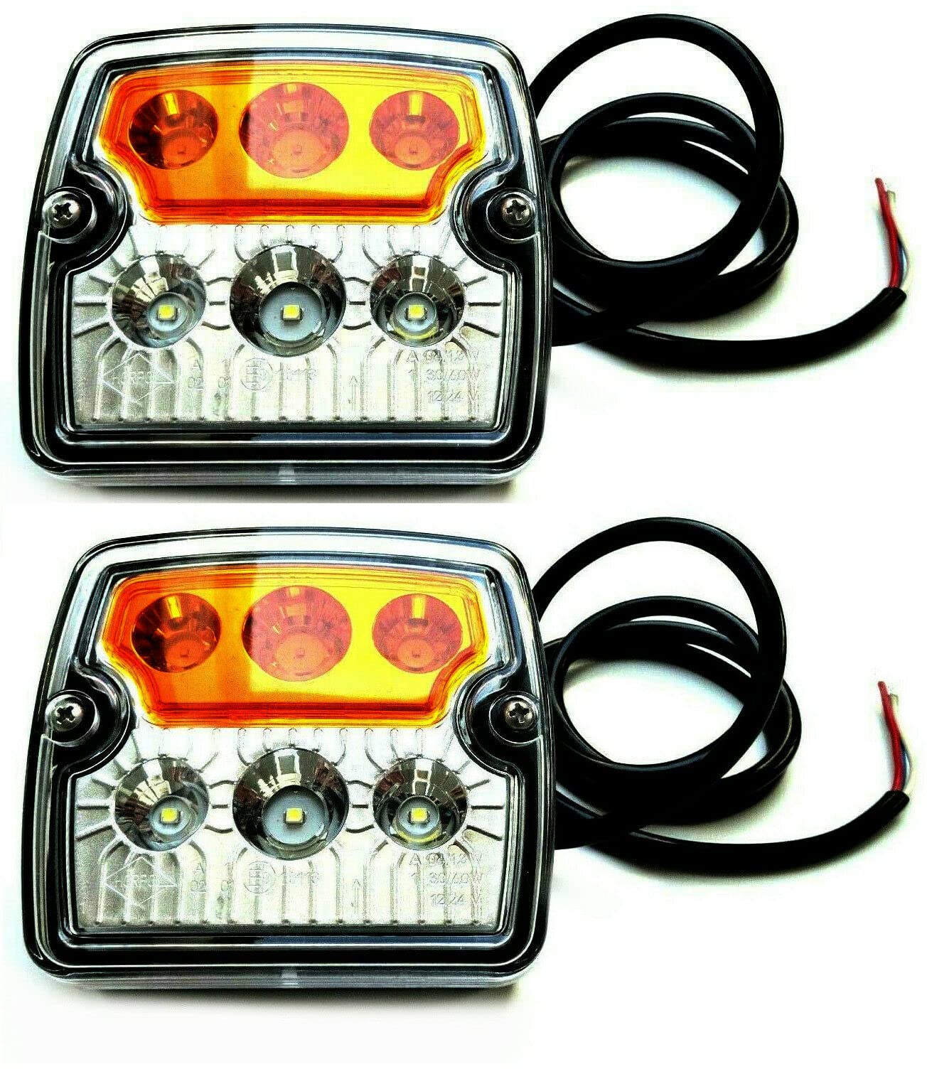 MelTruck® 2x LED Blink-Positionsleuchte Standlicht Blinker LKW Anhänger Traktor 12V 24V von MelTruck