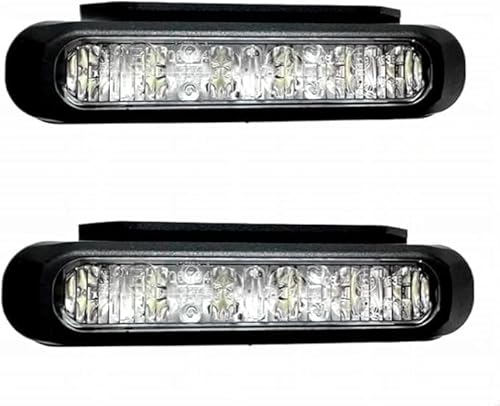 MelTruck® 2x LED Frontblitzer Warnleuchte Blitzleuchte 6 Blitzmuster ECE R65 Heckblitzer E9 von MelTruck