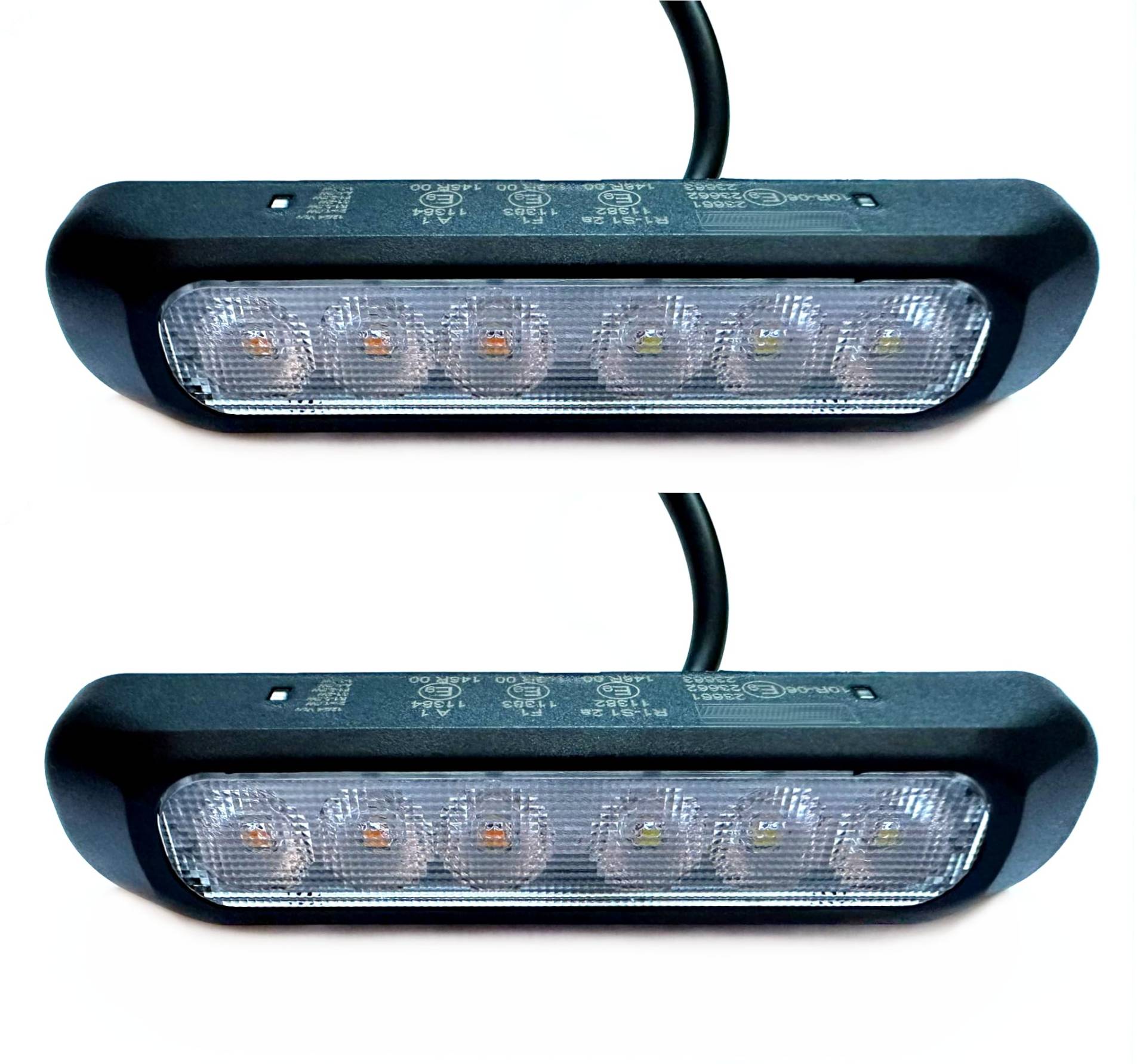 MelTruck® 2x Positionsleuchte mit Blinklicht Positionslicht LKW Anhänger E9 Blinkleuchte von MelTruck