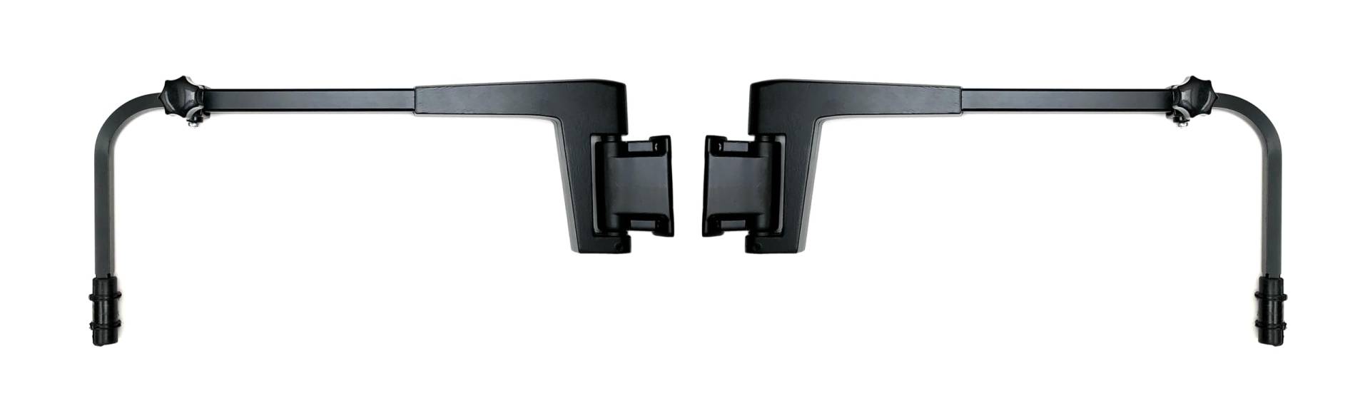 MelTruck® 2x Spiegelhalter OE AL77483 und AL77484, Lange: 480-780 mm, ø17 mm für JOHN DEERE S6000 von MelTruck