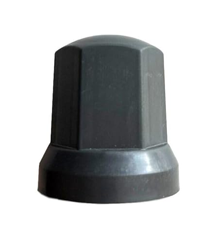 MelTruck® 40x Dunkelgrau Radmutterkappen Schutz Abdeckung Ø33 mm f. LKW für hohe Schrauben von MelTruck