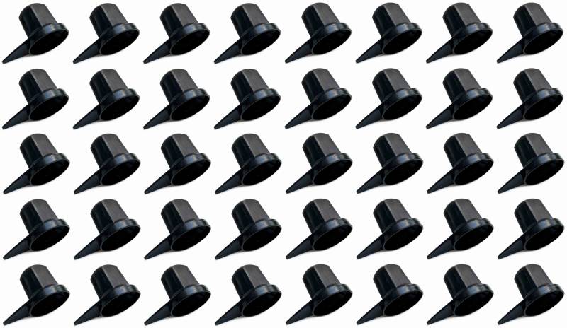 MelTruck® 40x Schwarz Radmutterkappen mit Positionsanzeige Schutz Abdeckung Ø32 mm für LKW von MelTruck
