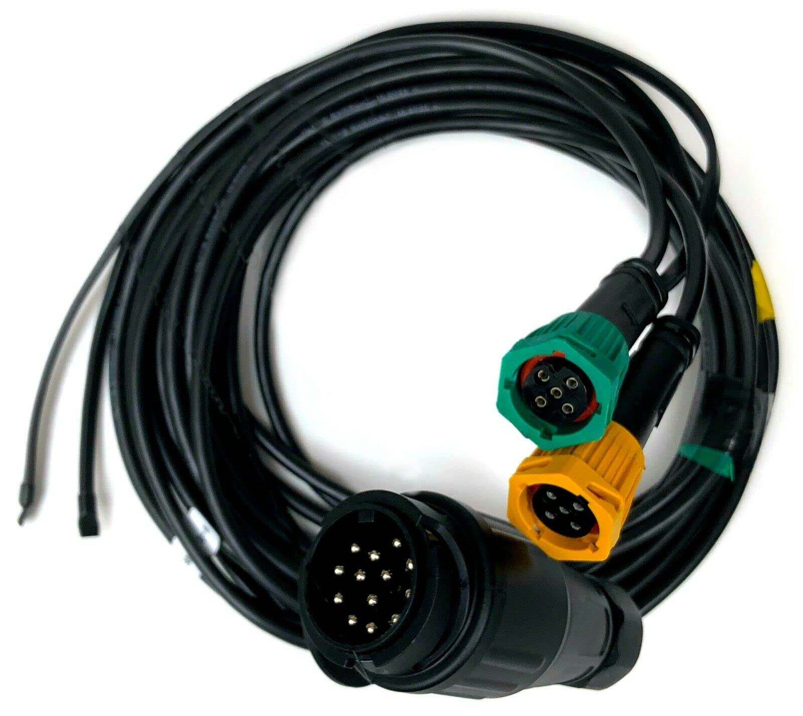 MelTruck® Kabelsatz Anhänger Stecker 13-poliger für Rückleuchten mit Abgang PKW (5m Kabel mit 3,1 m Abgang) von MelTruck