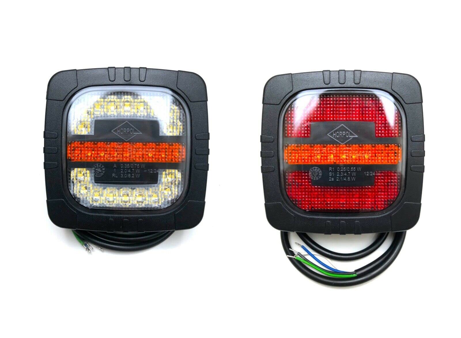 MelTruck® LED Positionsleuchte + Rückleuchte m. Blinker SET für Anhänger Traktor Schlepper von MelTruck