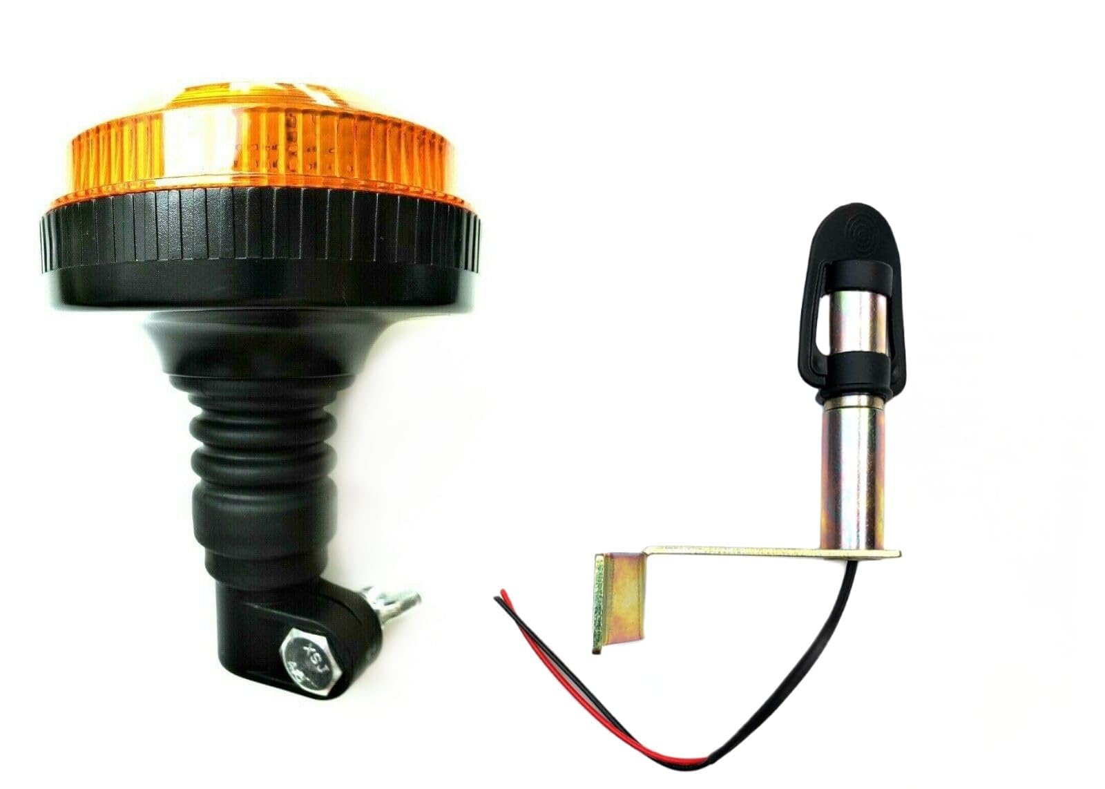 MelTruck® LED Rundumleuchte mit 4 Blitzmuster mit Aufsteckrohr ECE R65 R10 E9 LKW PKW Traktor von MelTruck