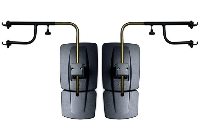 MelTruck 2x 2-Segment Beheizter Außenspiegel 435x223mm und Spiegelarm 480 mm - 680 mm Spiegelhalter für New Holland, CaseIH Formall, LUXXUM, Styer von MelTruck