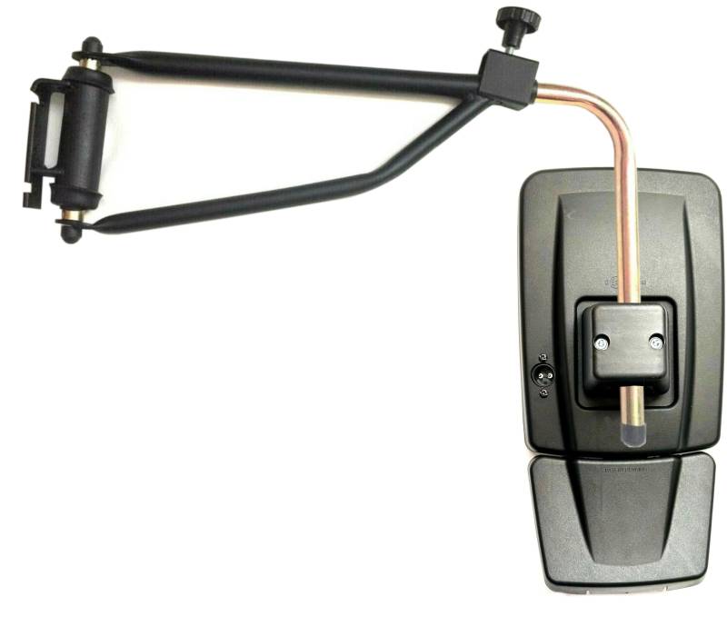 MelTruck Außenspiegel - Spiegel - Seitenspiegel 353x182 mm, Beheizt 12V und Spiegelarm 520 mm - 820 mm Spiegelhalter für Traktor Bagger von MelTruck