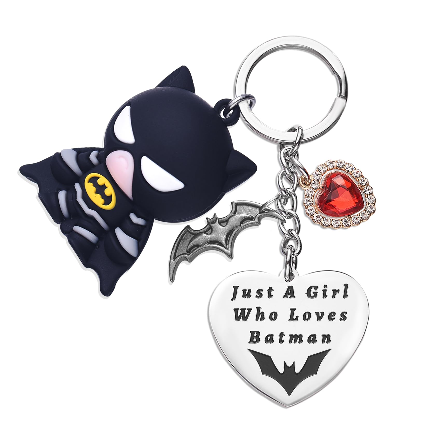 Bat Man Merchandise Schlüsselanhänger Superhelden Geschenke für Teenager Mädchen Tochter Frauen Geburtstag Geschenk Schlüsselanhänger von Melix Home