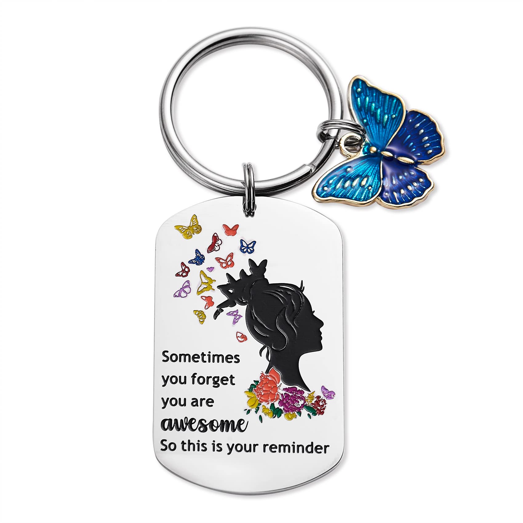 Inspirierende Geschenke für Frauen Schmetterlings-Schlüsselanhänger Motivierende Schlüsselanhänger für Ihre Freundinnen Kollegen von Melix Home