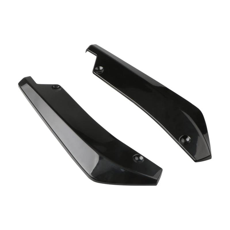 Meng Meng 1 Pair Kohlefaserauto-Heck-Stoßfänger-Lippen-Diffusor-Splitter Schutzeiten-Erweiterungen for BMW W204 E90 E92 Fit for Benz for Audi A4 (Color : Gloss Black) von Jula