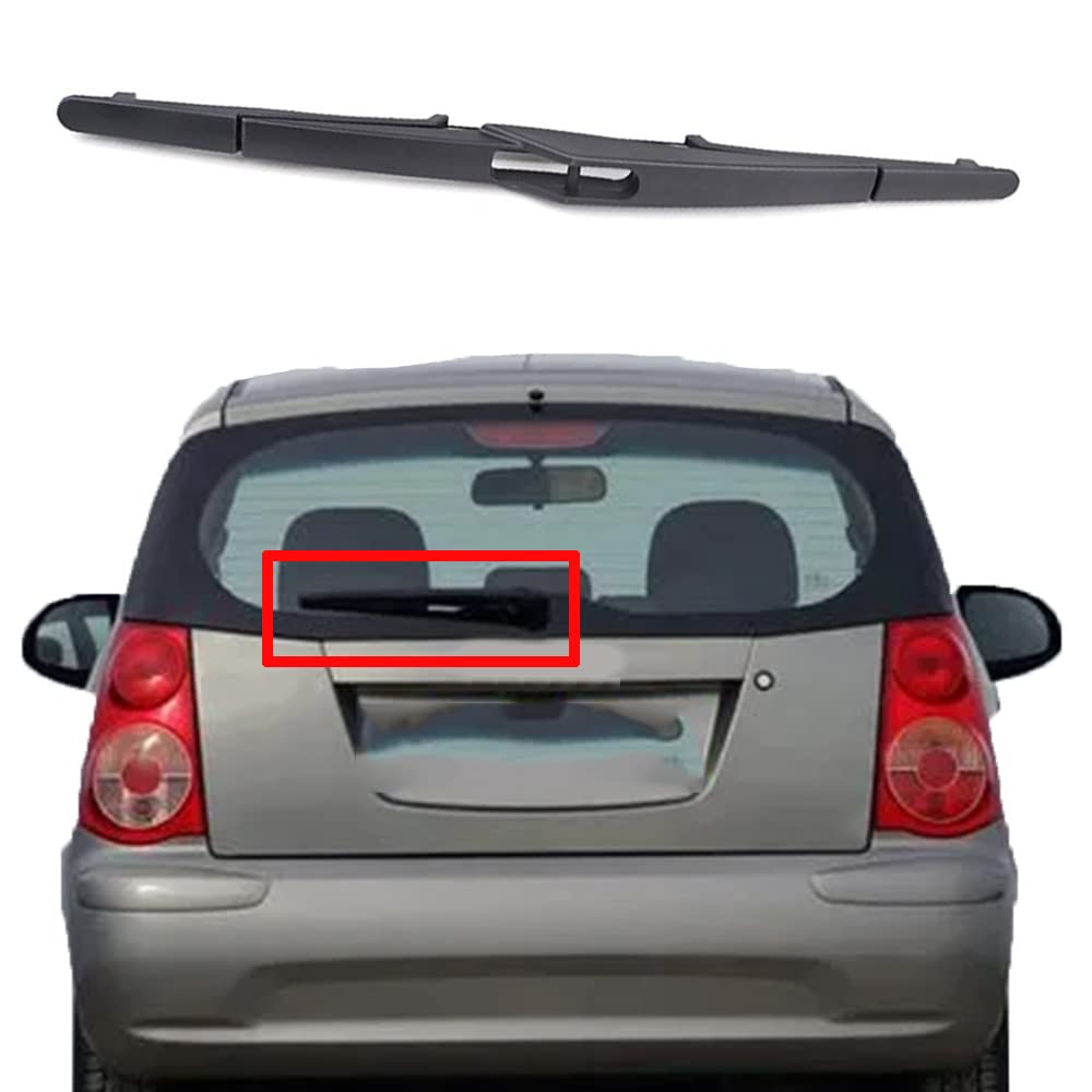 12" Automotive Scheibenwischer Rear Für KIA Picanto MK1 Hatchback 2004 2005 2006 2007 2008 2009-2011, Wischerblatt Wischerarm hinten Scheibenwischer Teile von MengZJ