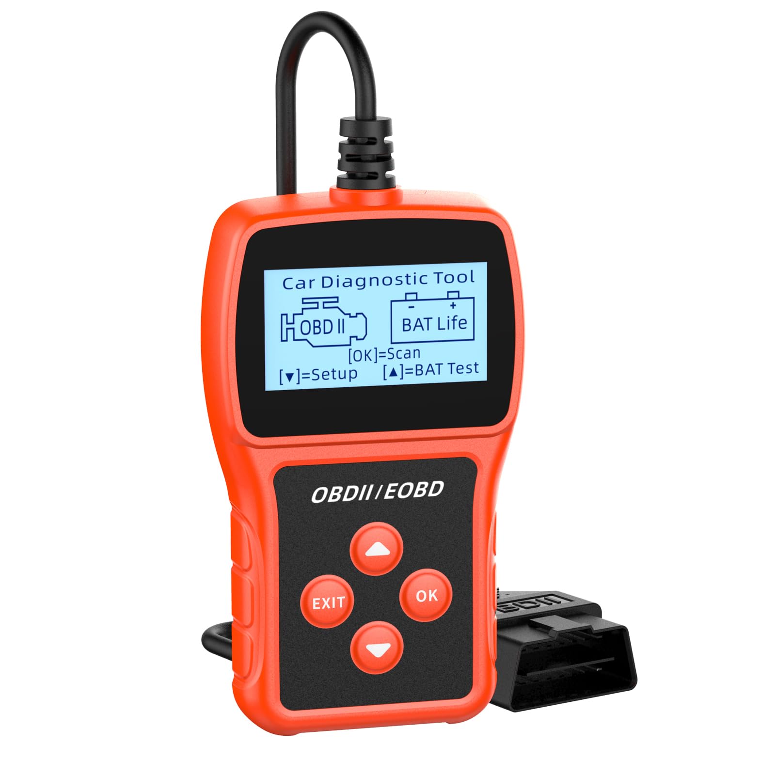 Mengshen OBD2 Scanner Code Leser für Auto Check Motor Diagnose Tool Auto Check Reset Engine Fault Code Live Data Freeze Frame für 1996 und neuere OBD II/EOBD JOBD + CAN-Fahrzeuge Mengshen OBD2 Scanner Code Leser für Auto Check Motor Diagnose Tool Auto Check Reset Engine Fault Code Live Data Freeze Frame für 1996 und neuere OBD II/EOBD JOBD + CAN-Fahrzeuge von Mengshen