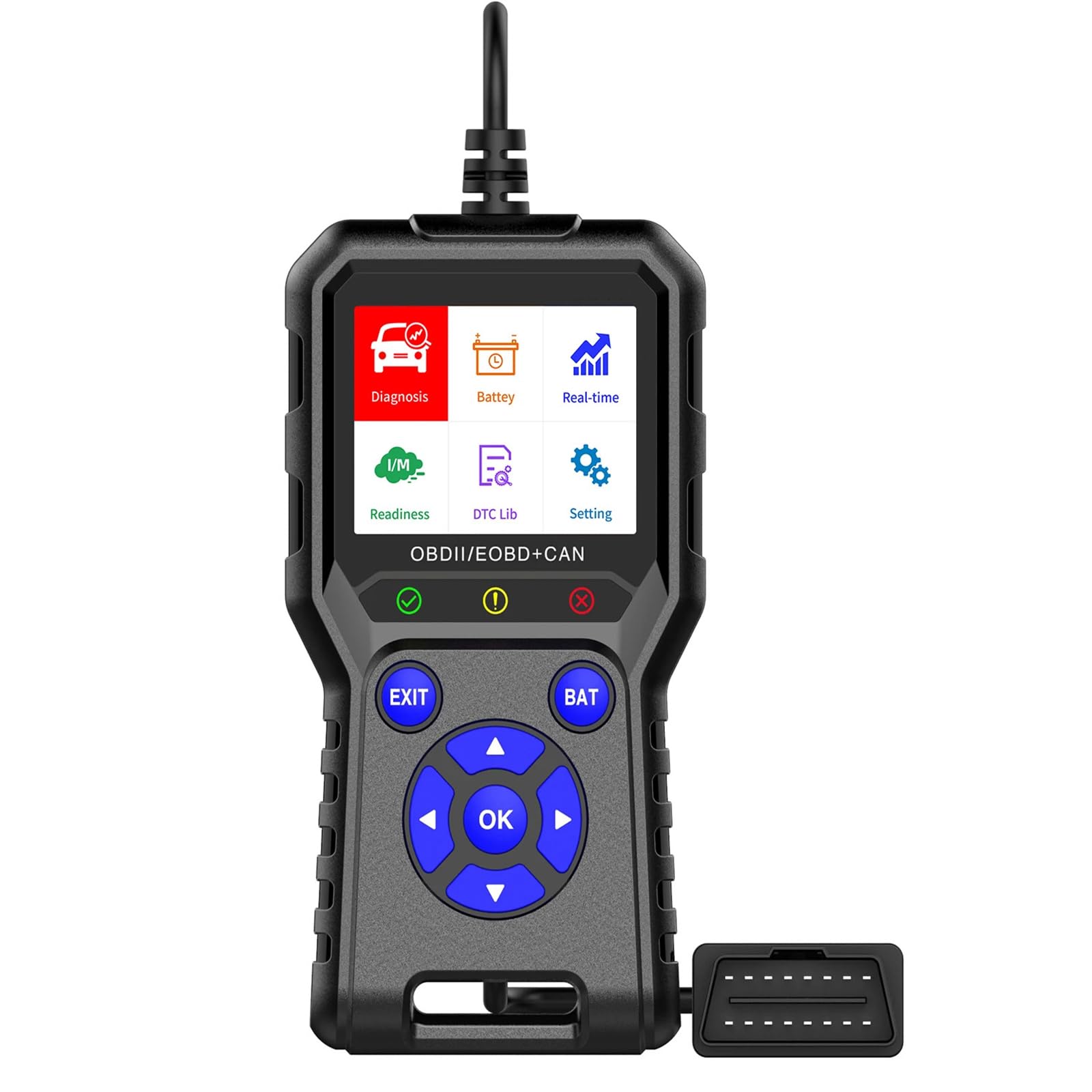 Mengshen OBD2 Scanner Diagnosewerkzeug Auto Code Leser für Check Engine Fault Live Daten Leistung Test Batterie Monitor Freeze Frame I/M Bereitschaft für 1996 und neuere Fahrzeuge Mengshen OBD2 Scanner Diagnosewerkzeug Auto Code Leser für Check Engine Fault Live Daten Leistung Test Batterie Monitor Freeze Frame I/M Bereitschaft für 1996 und neuere Fahrzeuge von Mengshen