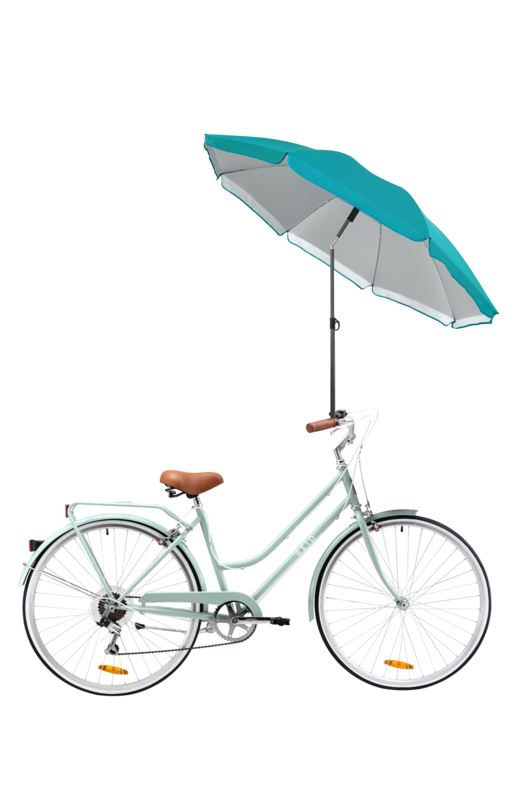 Menz Fahrrad Sonnenschirm - Verstellbarer rund Schirm für Fahrrad, Türkis - UPF 50+ Sonnenschirm für komfortablen Sonnenschutz auf Fahrradtouren Menz Fahrrad Sonnenschirm - Verstellbarer rund Schirm für Fahrrad, Türkis - UPF 50+ Sonnenschirm für komfortablen Sonnenschutz auf Fahrradtouren von Menz