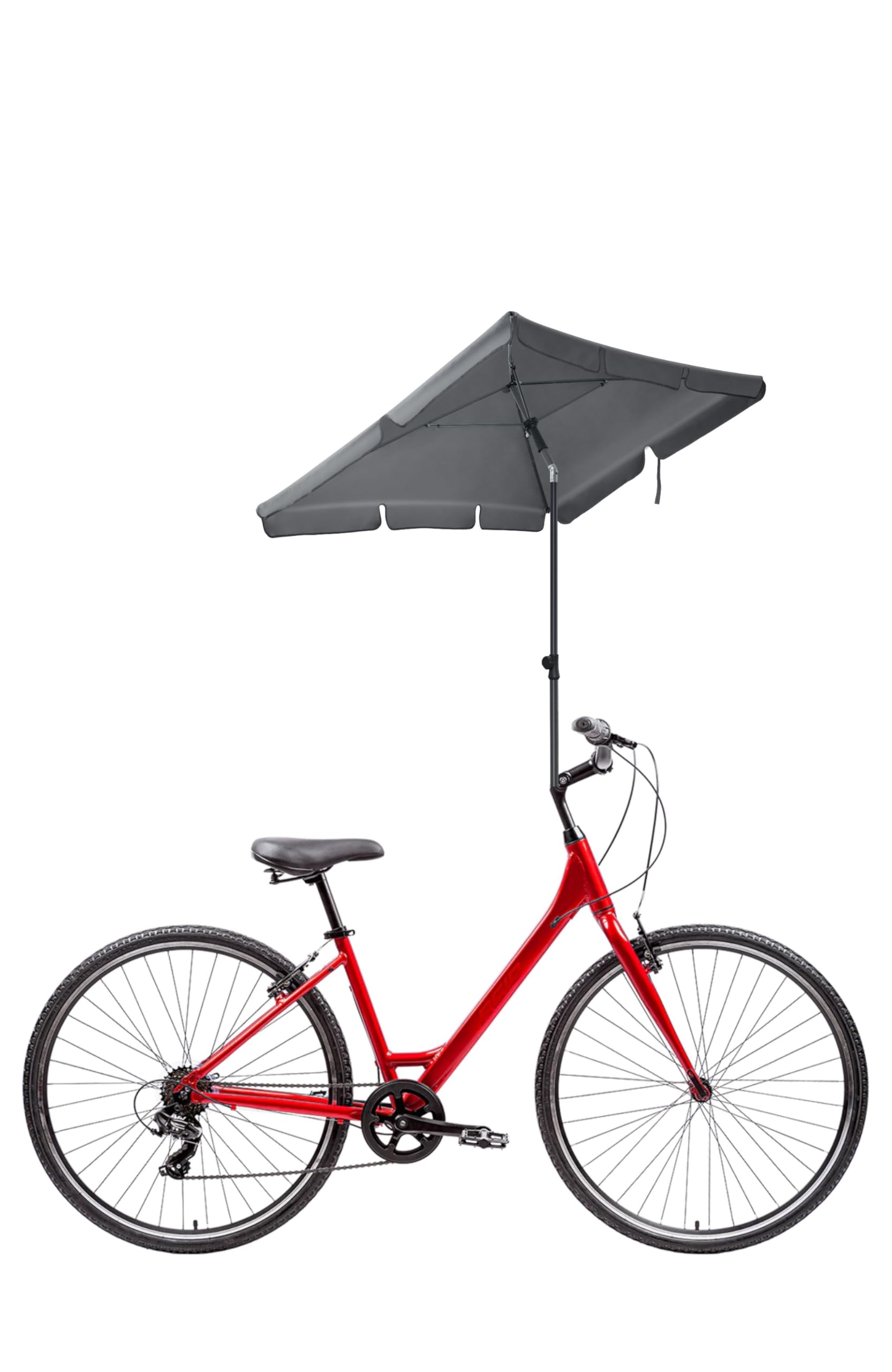 Menz Fahrrad Sonnenschirm inkl. Hülle - PF 50+ Verstellbarer rechteckig Schirm für Fahrrad, Anthrazit - Sonnenschirm für Rennrad, E-Bike, Klapprad, komfortablen Sonnenschutz auf Fahrradtouren Menz Fahrrad Sonnenschirm inkl. Hülle - PF 50+ Verstellbarer rechteckig Schirm für Fahrrad, Anthrazit - Sonnenschirm für Rennrad, E-Bike, Klapprad, komfortablen Sonnenschutz auf Fahrradtouren von Menz