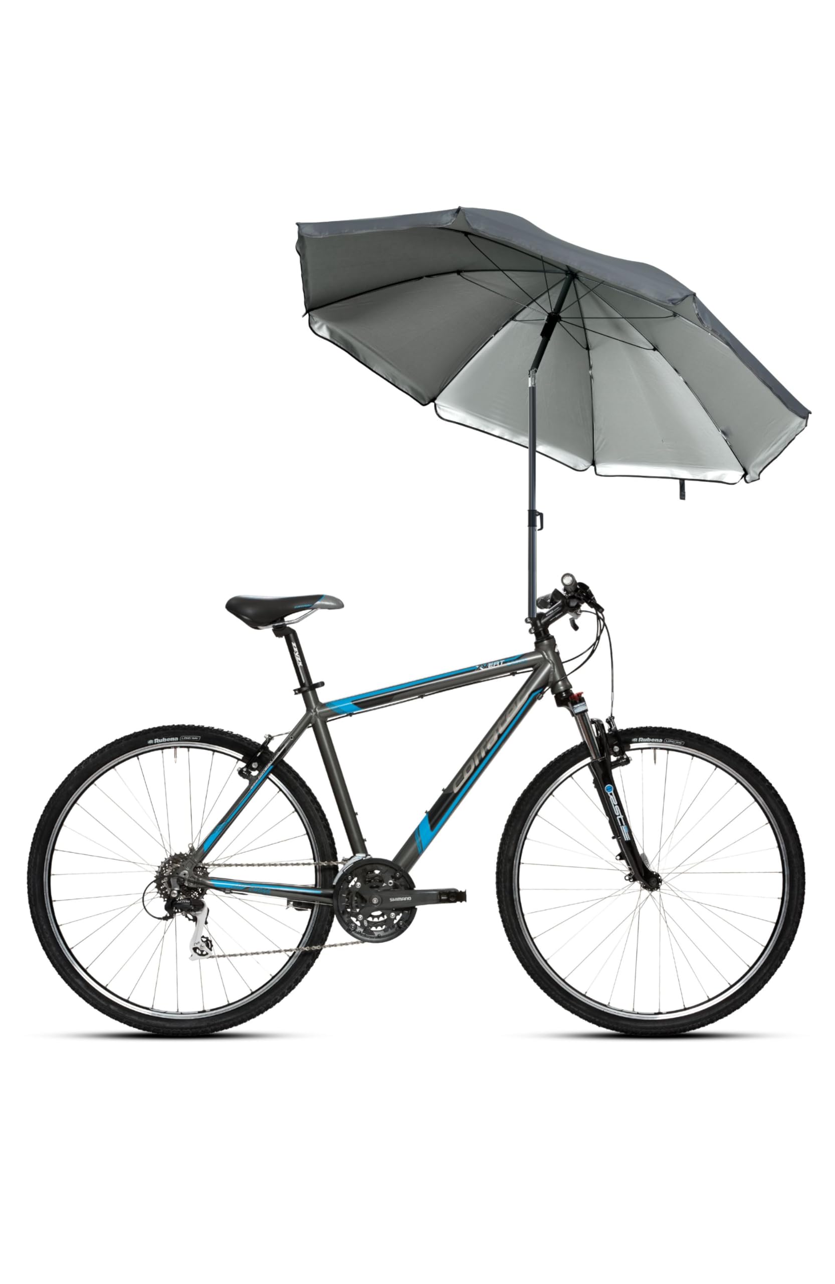 Menz Fahrrad Sonnenschirm inkl. Hülle - Verstellbarer rund Schirm für Fahrrad, Anthrazit - UPF 50+ Sonnenschirm für komfortablen Sonnenschutz auf Fahrradtouren Menz Fahrrad Sonnenschirm inkl. Hülle - Verstellbarer rund Schirm für Fahrrad, Anthrazit - UPF 50+ Sonnenschirm für komfortablen Sonnenschutz auf Fahrradtouren von Menz