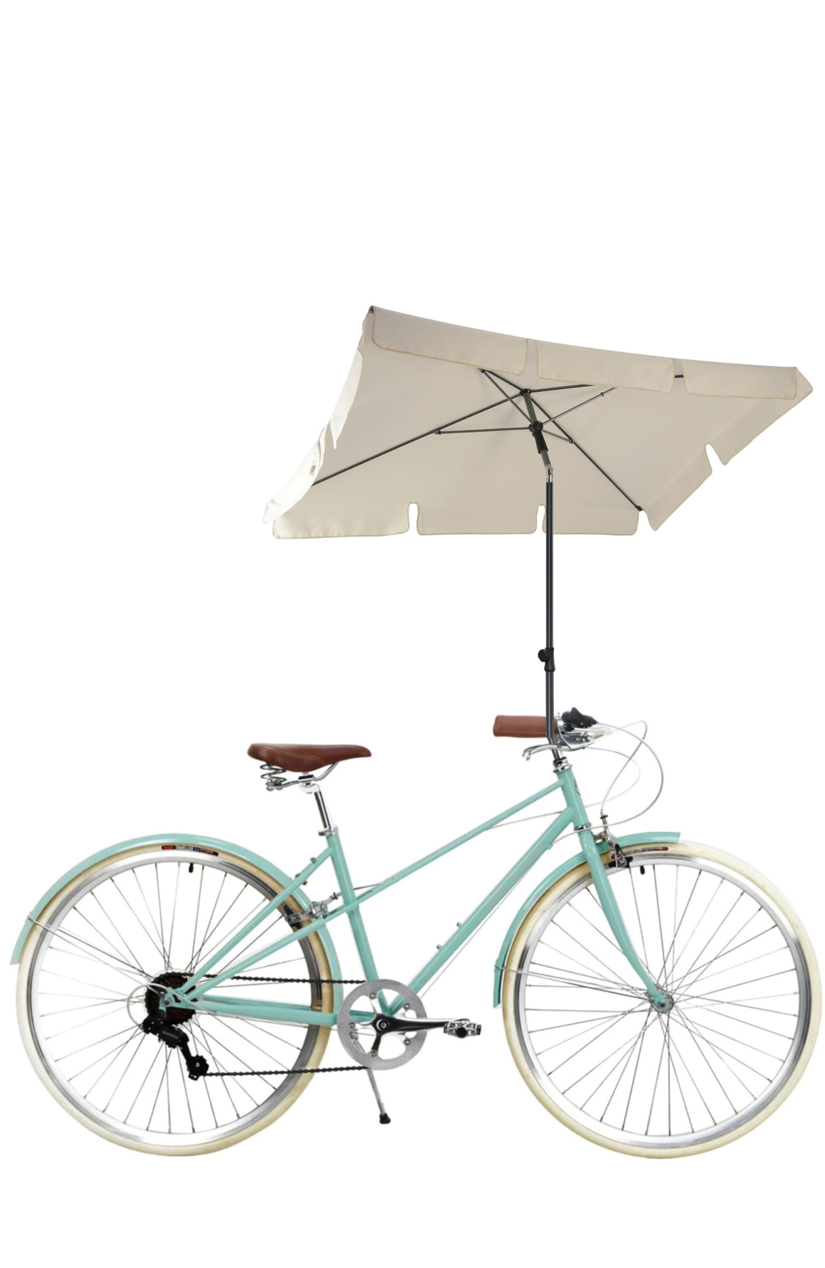 Menz Fahrrad Sonnenschirm rechteckig inkl. Hülle, Verstellbarer Fahrrad Sonnenschirm für E-Bike, Rennräder, Klappräder, UV-Schutz UPF 50+, Fahrradzubehör für Outdoor-Aktivitäten, Beige Menz Fahrrad Sonnenschirm rechteckig inkl. Hülle, Verstellbarer Fahrrad Sonnenschirm für E-Bike, Rennräder, Klappräder, UV-Schutz UPF 50+, Fahrradzubehör für Outdoor-Aktivitäten, Beige von Menz