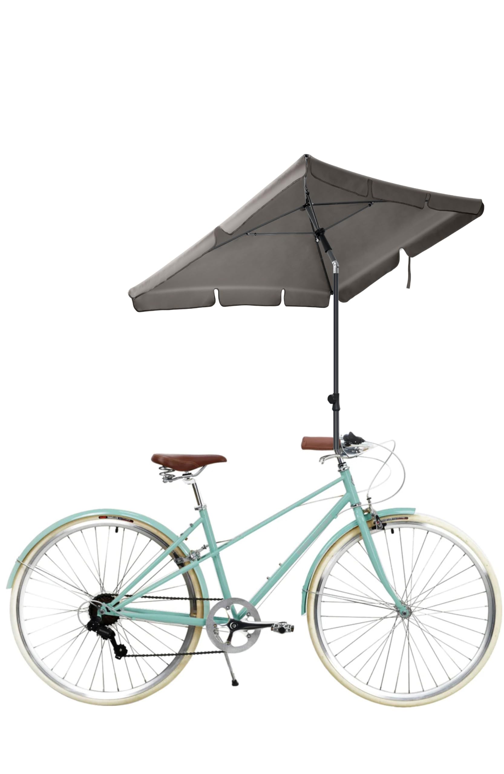Menz Fahrrad Sonnenschirm rechteckig inkl. Hülle, Verstellbarer Fahrrad Sonnenschirm für E-Bike, Rennräder, Klappräder, UV-Schutz UPF 50+, Fahrradzubehör für Outdoor-Aktivitäten, Taupe Menz Fahrrad Sonnenschirm rechteckig inkl. Hülle, Verstellbarer Fahrrad Sonnenschirm für E-Bike, Rennräder, Klappräder, UV-Schutz UPF 50+, Fahrradzubehör für Outdoor-Aktivitäten, Taupe von Menz