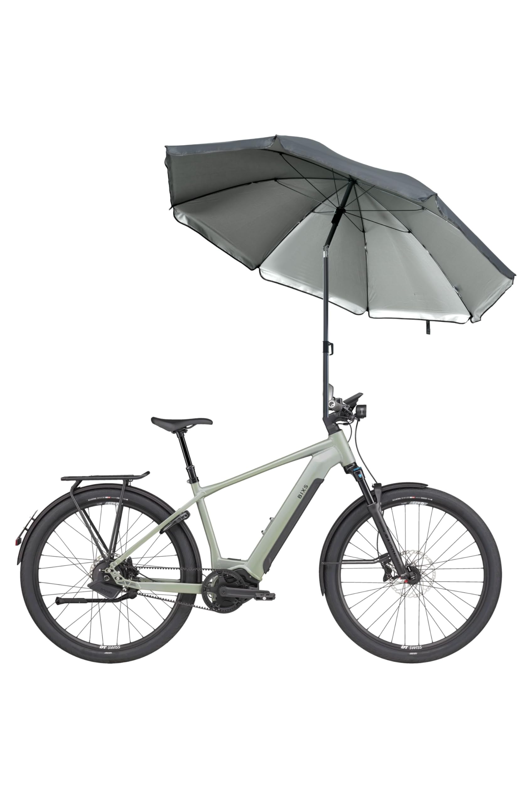 Menz Fahrrad Sonnenschirm rund, Anthrazit – praktisches Fahrradzubehör – UPF 50+ Sonnenschirm für komfortablen Sonnenschutz auf Fahrradtouren Menz Fahrrad Sonnenschirm rund, Anthrazit – praktisches Fahrradzubehör – UPF 50+ Sonnenschirm für komfortablen Sonnenschutz auf Fahrradtouren von Menz