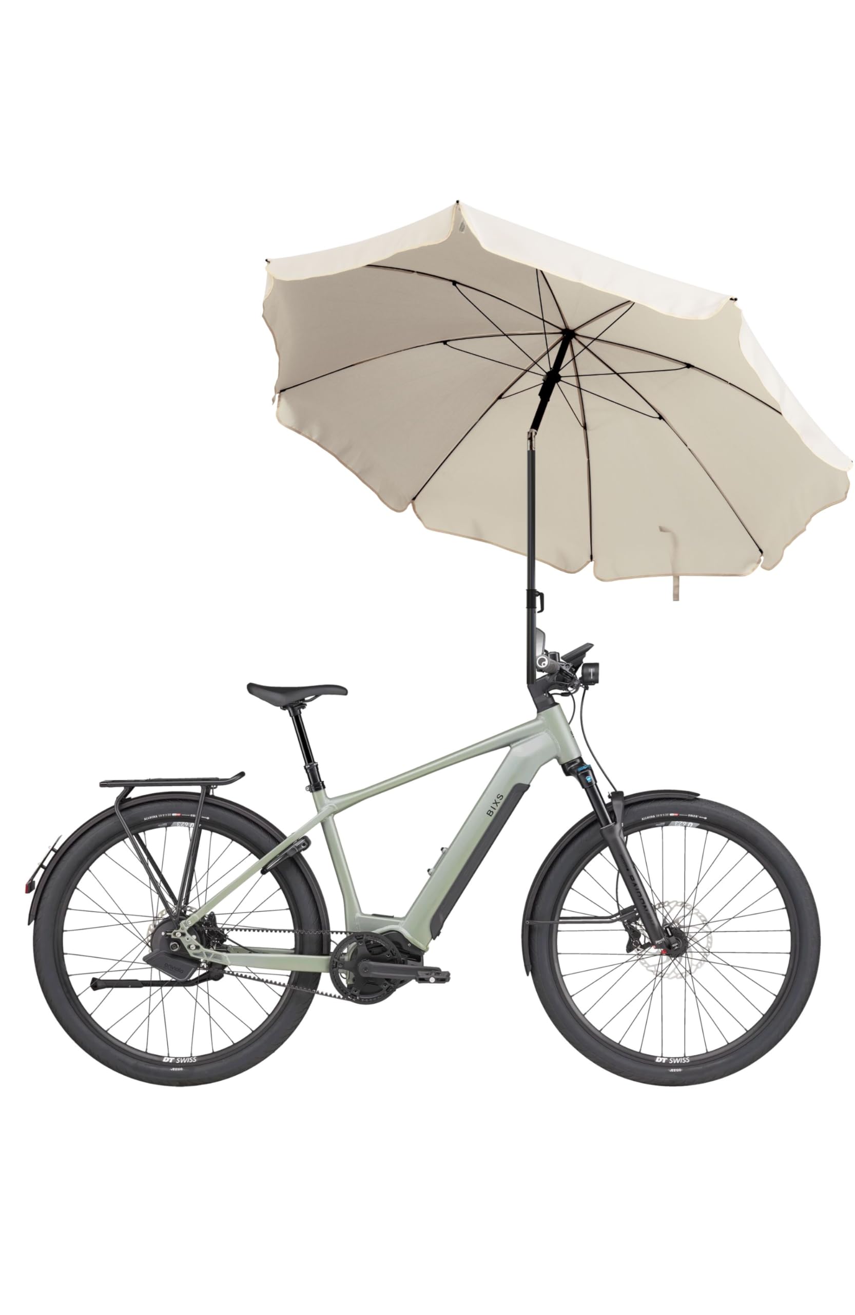 Menz Fahrrad Sonnenschirm rund, Beige – praktisches Fahrradzubehör – UPF 50+ Sonnenschirm für komfortablen Sonnenschutz auf Fahrradtouren Menz Fahrrad Sonnenschirm rund, Beige – praktisches Fahrradzubehör – UPF 50+ Sonnenschirm für komfortablen Sonnenschutz auf Fahrradtouren von Menz
