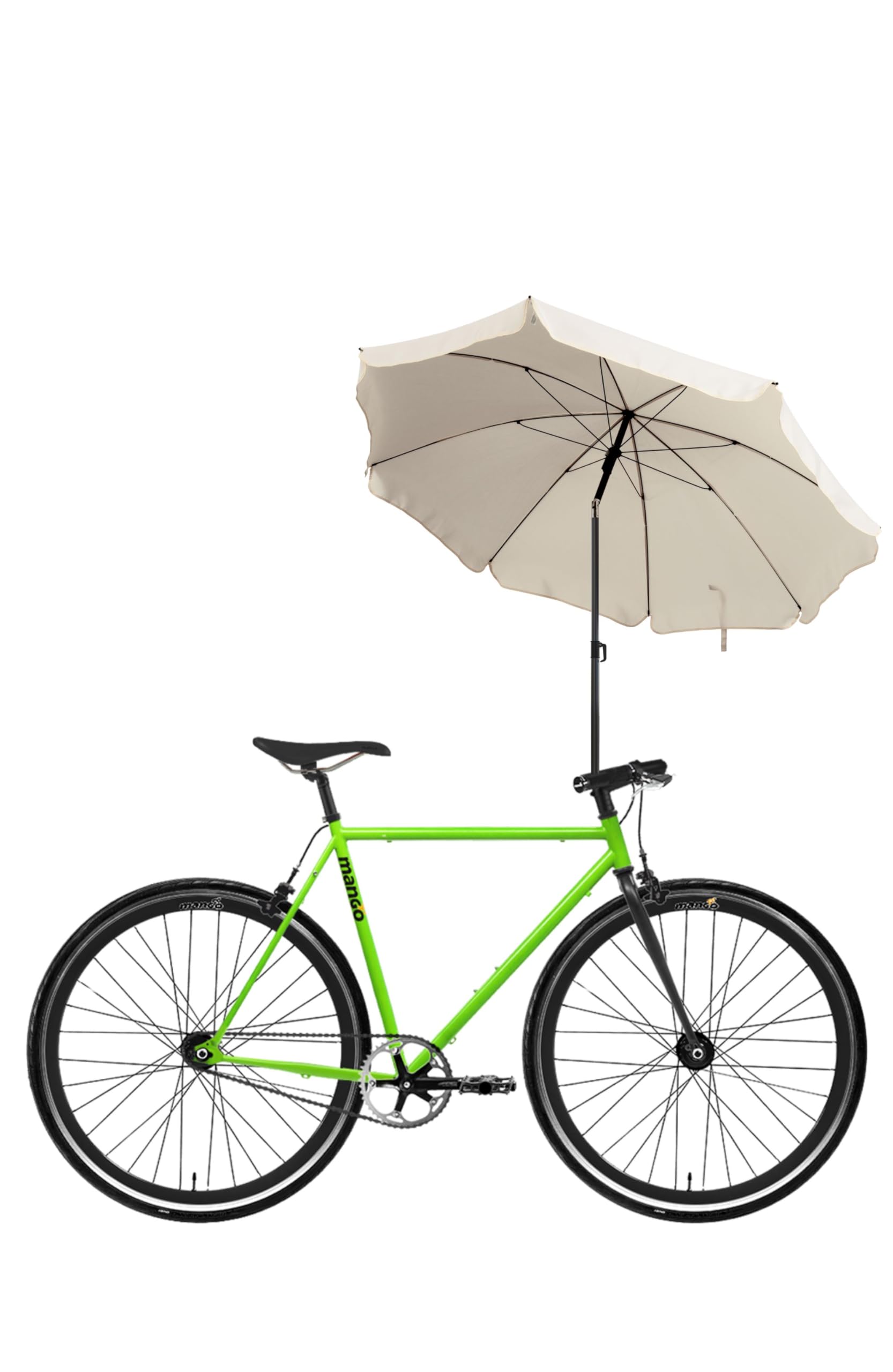 Menz Fahrrad Sonnenschirm rund inkl. Hülle, Verstellbarer Sonnenschirm für Fahrrad, UV-Schutz UPF 50+, Fahrradzubehör für Outdoor-Aktivitäten, Beige Menz Fahrrad Sonnenschirm rund inkl. Hülle, Verstellbarer Sonnenschirm für Fahrrad, UV-Schutz UPF 50+, Fahrradzubehör für Outdoor-Aktivitäten, Beige von Menz