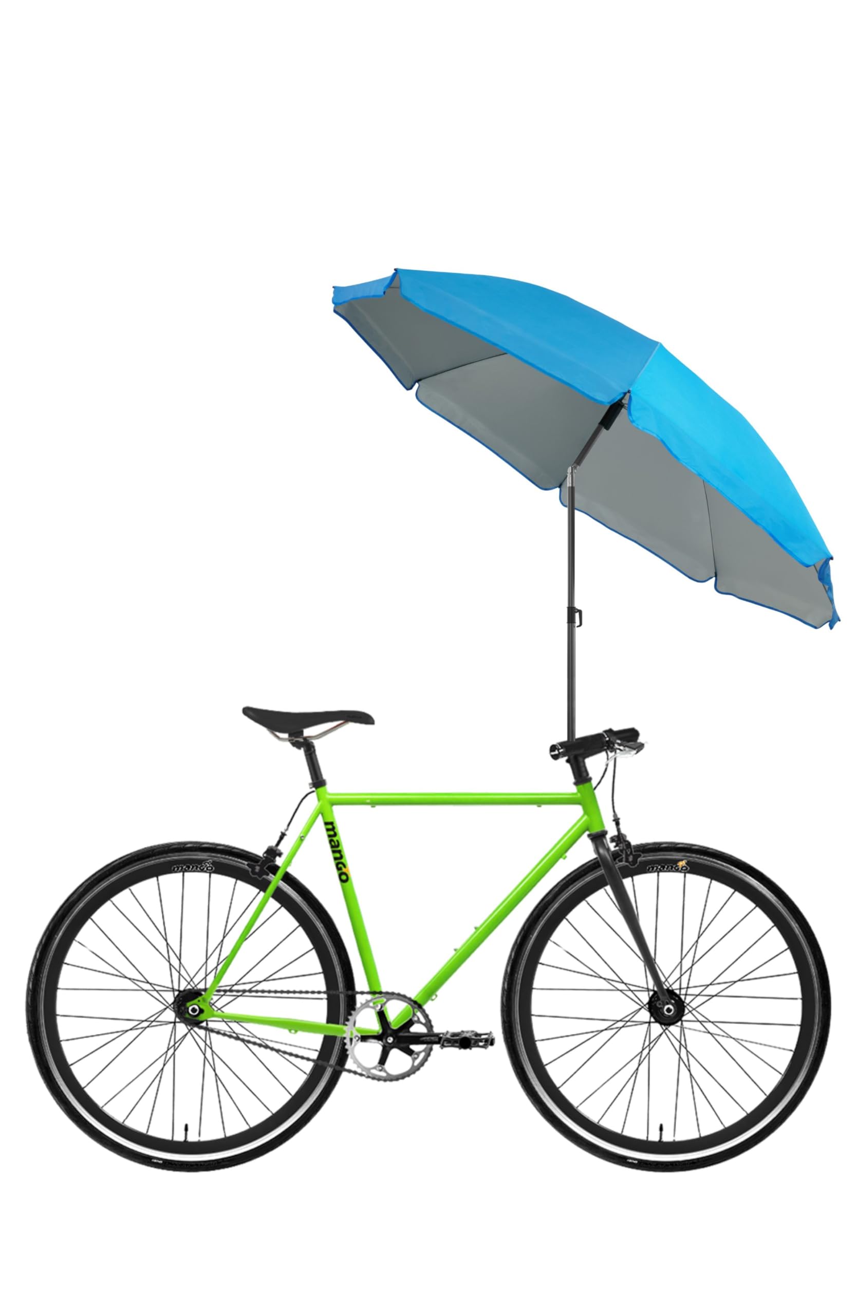 Menz Fahrrad Sonnenschirm rund inkl. Hülle, Verstellbarer Sonnenschirm für Fahrrad, UV-Schutz UPF 50+, Fahrradzubehör für Outdoor-Aktivitäten, Blau Menz Fahrrad Sonnenschirm rund inkl. Hülle, Verstellbarer Sonnenschirm für Fahrrad, UV-Schutz UPF 50+, Fahrradzubehör für Outdoor-Aktivitäten, Blau von Menz