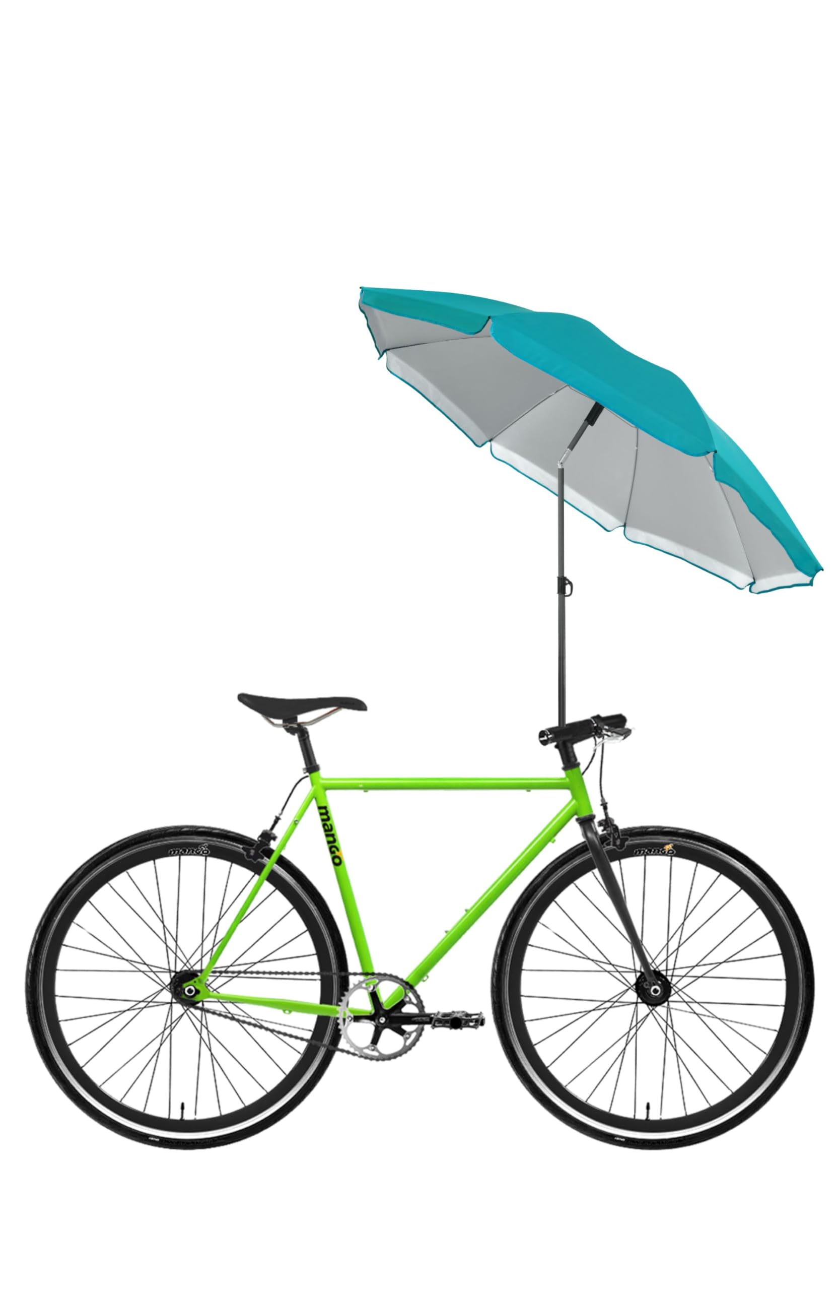 Menz Fahrrad Sonnenschirm rund inkl. Hülle, Verstellbarer Sonnenschirm für Fahrrad, UV-Schutz UPF 50+, Fahrradzubehör für Outdoor-Aktivitäten, Türkis Menz Fahrrad Sonnenschirm rund inkl. Hülle, Verstellbarer Sonnenschirm für Fahrrad, UV-Schutz UPF 50+, Fahrradzubehör für Outdoor-Aktivitäten, Türkis von Menz