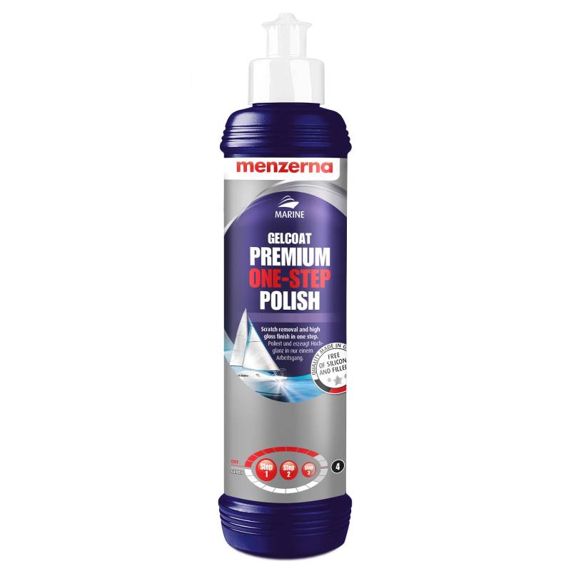 Menzerna Gelcoat Premium One Step Polish - Abbrasive Bootspolitur mit Glanz - 250 ml von menzerna