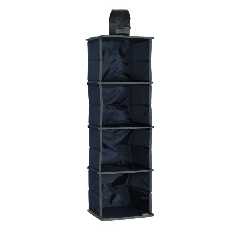 meori Hängeorganizer 4er für Mini Faltboxen Marine Blau 19,2x17,6x59cm abwischbar Schrank Schreibtisch Schlafzimmer Bad Diele von meori