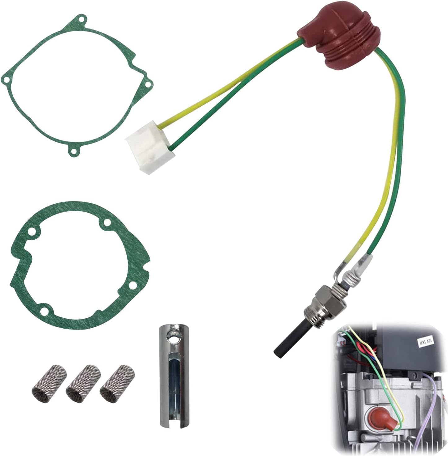 Merautop SJ 7PCS Glühkerzen Diesel Standheizungsbausatz Standheizung Keramik Glühkerze Ersatz für 12v 3kw 5kw 8kw Standheizung Zubehör mit 3 Filter Merautop SJ 7PCS Glühkerzen Diesel Standheizungsbausatz Standheizung Keramik Glühkerze Ersatz für 12v 3kw 5kw 8kw Standheizung Zubehör mit 3 Filter von Merautop SJ
