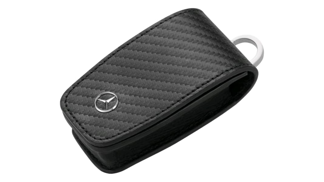 MERCEDES-BENZ Leder-Schlüsselanhänger Etui Carbon OE von Mercedes-Benz