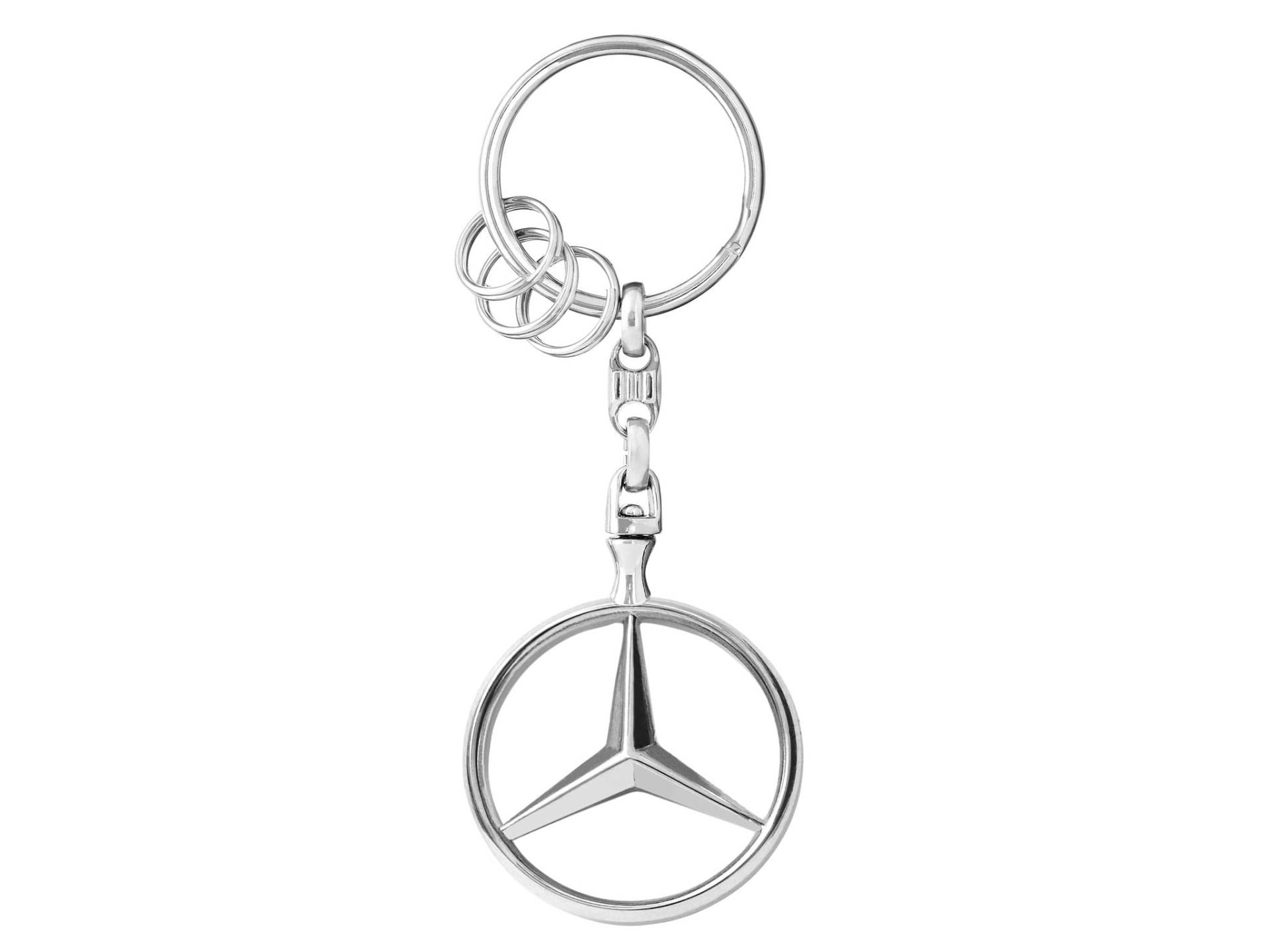 Mercedes-Benz Collection Schlüsselanhänger Brüssel | Schlüsselanhänger aus Zinkdruckguss mit Mehreren Minispaltringen von Mercedes-Benz
