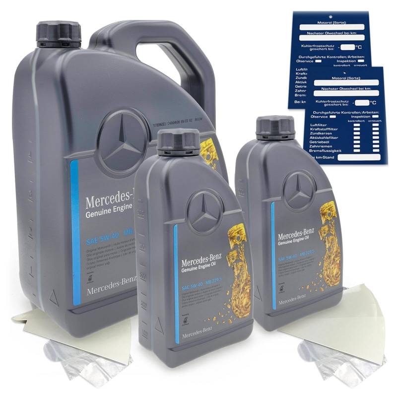 Mercedes-Benz Original Motorenöl SET 5W-40 MB 229.5 7 Liter von Mercedes-Benz