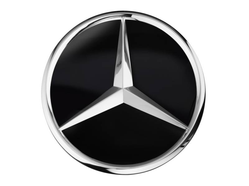 Mercedes-Benz Collection Radnabenabdeckung | Stern Erhaben | Schwarz Matt von Mercedes-Benz