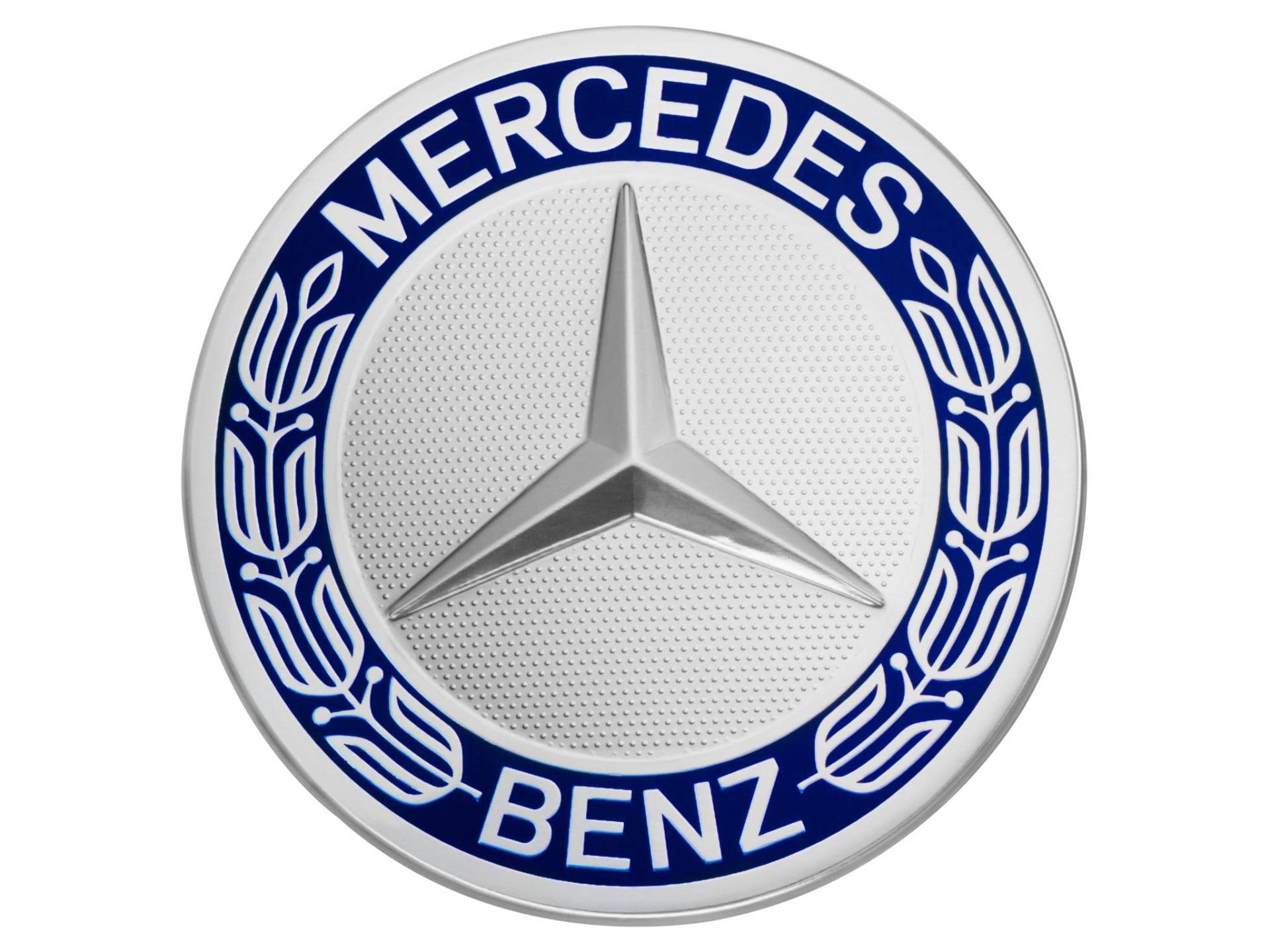 Mercedes-Benz Mercedes-Benz Collection Mercedes-Benz Radnabenabdeckung | Stern mit Lorbeerkranz | blau von Mercedes-Benz