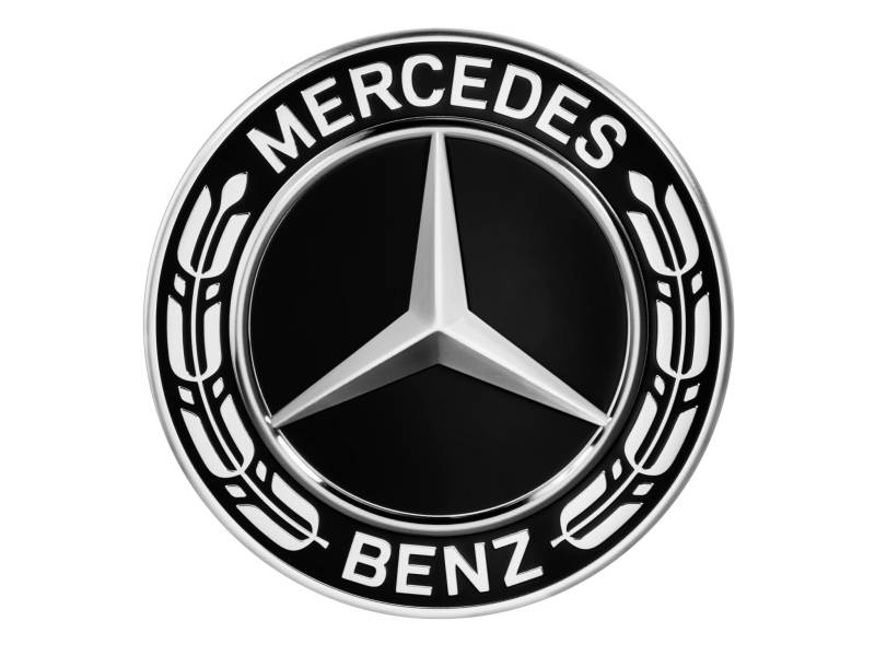 Mercedes-Benz Mercedes-Benz Collection Mercedes-Benz Radnabenabdeckung | Stern mit Lorbeerkranz | schwarz von Mercedes-Benz