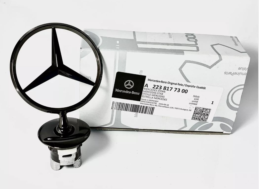 Mercedes-Benz Stern Motorhaube Schwarz Original A2238177300 für C-Klasse, E-Klasse, S-Klasse, GLS, CLK Mercedes-Benz Stern Motorhaube Schwarz Original A2238177300 für C-Klasse, E-Klasse, S-Klasse, GLS, CLK von Mercedes-Benz