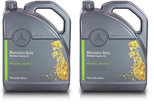 Original Mercedes Benz Motorenöl 5W-30 MB 229,51 5 L (Packung mit 2) von Mercedes Benz