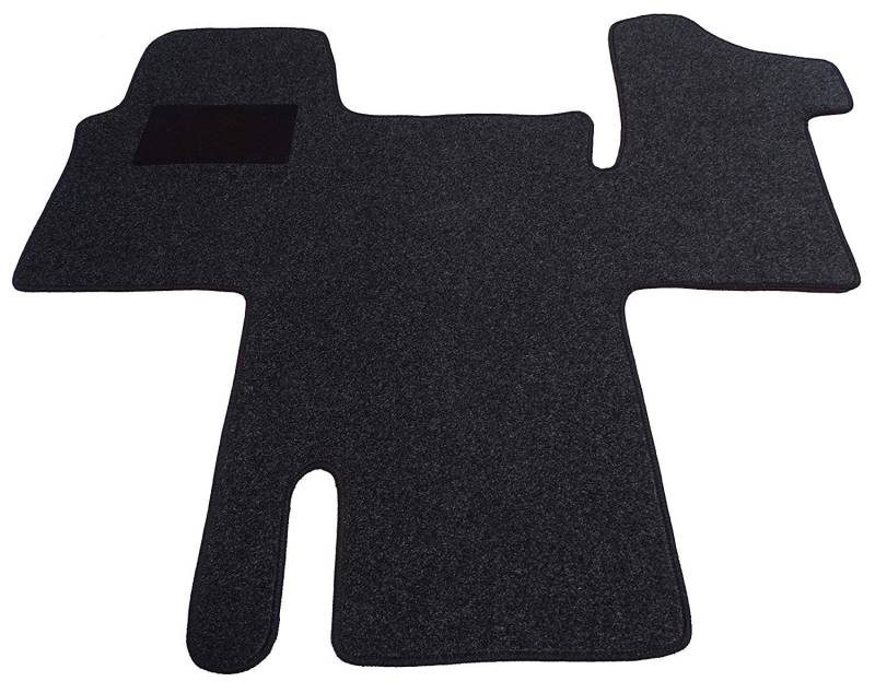 Mertex Automatte Autoteppich Classic anthrazit meliert 34811-C-A (schwarz, Fahrerhausteppich) von MERTEX