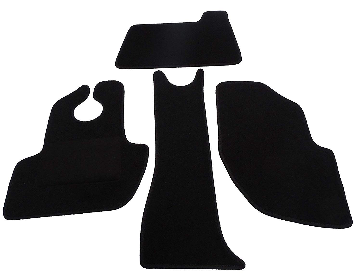 Mertex Automatte Autoteppich Classic schwarz 4449/83-C-S (schwarz, Fahrerhausteppich nach Facelift Bj. 1983-1996) von MERTEX