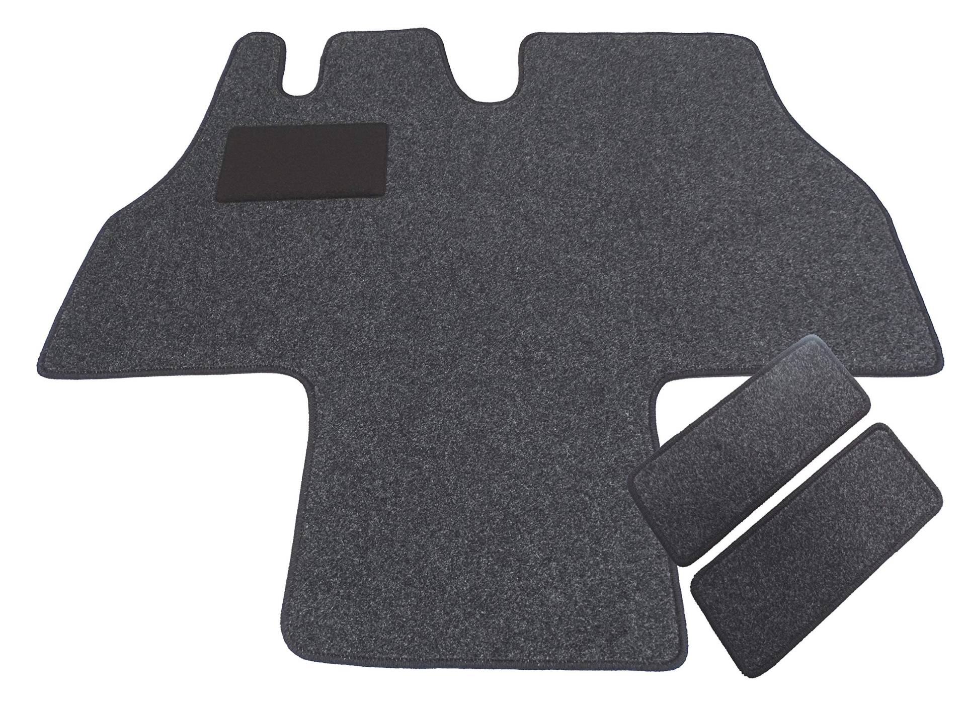 Mertex Automatte Autoteppich kompatibel mit Ducato Jumper I Boxer I 230 Bj. 1994-2002 Classic anthrazit meliert 16123-C-A (anthrazit, Fahrerhausteppich mit 2 Einstiegsmatten) von MERTEX
