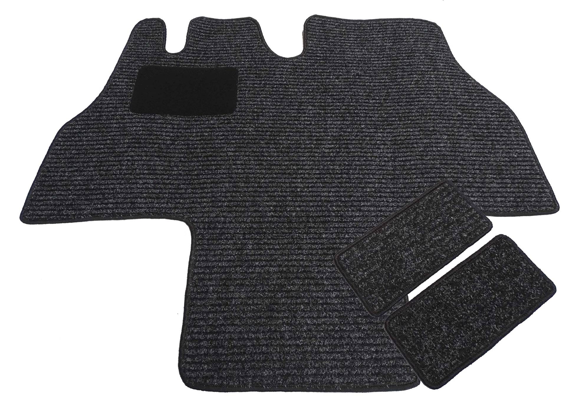 Mertex Automatte Autoteppich kompatibel mit Ducato Jumper I Boxer I 230 Bj. 1994-2002 Robust anthrazit meliert 16123-R-A (dunkelrot, Fahrerhausteppich mit 2 Einstiegsmatten) von MERTEX