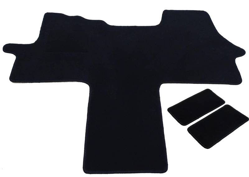 MERTEX Automatte Autoteppich kompatibel mit Ducato Jumper II Boxer II 250 seit Bj. 2006 Classic schwarz 1615-C-S (anthrazit, Fahrerhausteppich mit 2 Einstiegsmatten) von MERTEX