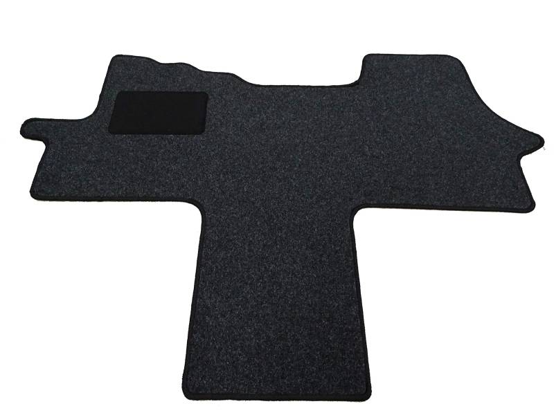 Mertex Automatte Autoteppich kompatibel mit Ducato Jumper II Boxer II 250 seit Bj. 2006 Premium anthrazit meliert 1614-P-A (schwarz, Fahrerhausteppich) von MERTEX