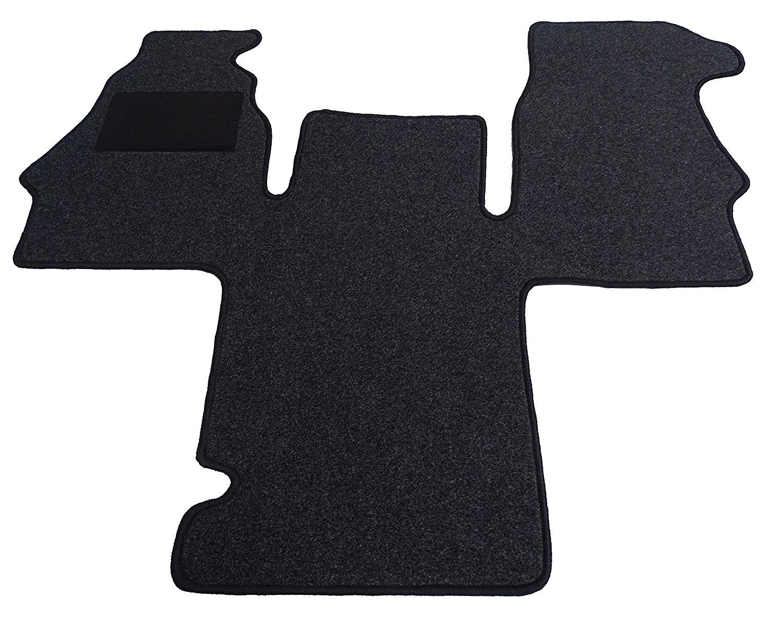 Mertex Automatte Autoteppich Premium anthrazit meliert 67431-P-A (schwarz, Fahrerhausteppich) von MERTEX