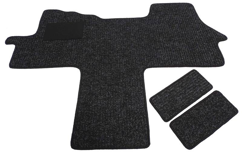 Mertex Automatte Autoteppich kompatibel mit Ducato Jumper II Boxer II 250 seit Bj. 2006 Robust 1615-R-A (anthrazit, Fahrerhausteppich mit 2 Einstiegsmatten) von MERTEX