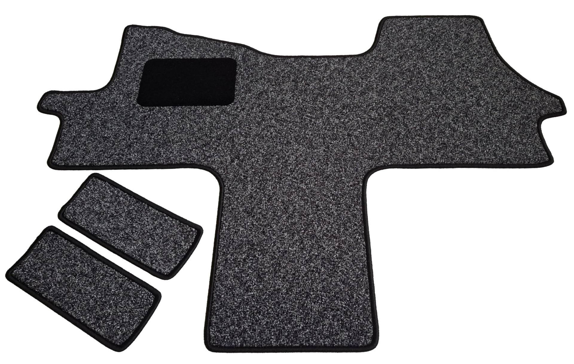 Fußmatte Fahrerhausteppich Schmutzfang Velours kompatibel mit Ducato 250, Boxer II, Jumper II ab Bj 2006 in 3 Farben SFC (grau, Fahrerhausteppich mit 2 Einstiegsmatten) von MERTEX