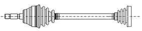 Antriebswelle Vorderachse links Metelli 17-0653 von Metelli