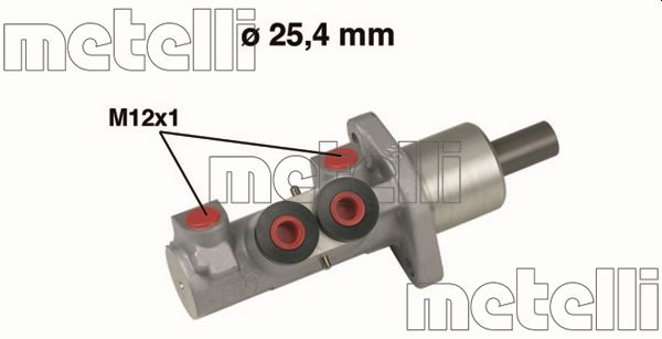 Hauptbremszylinder Metelli 05-0606 von Metelli