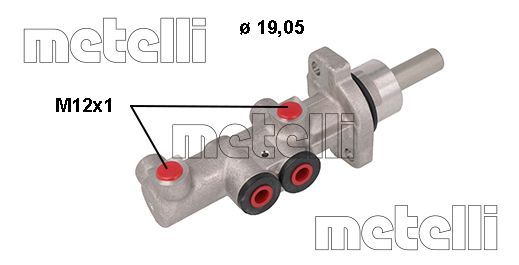 Hauptbremszylinder Metelli 05-1117 Hauptbremszylinder Metelli 05-1117 von Metelli
